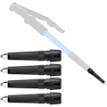 Miniatyrbillede 4 af 5: 4 stk. Alpenstock spidsbeskyttere stangpindhætter vandrestav fødder spidser tilbehør til vandreture vandreture