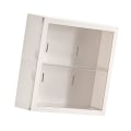 Miniatyrbilde 4 av 5: Veggmontert utstillingsboks for figurer, oppbevaringsboks for håndverk, støvtett oppbevaringsboks for dukker og leker White