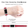 Miniatyrbild 3 av 5: Premium Äkta Läder Justerbart Armbandsur för Fitbit Charge 6/5