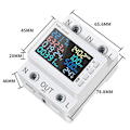 Miniatyrbilde 3 av 5: Tuya WiFi 8-i-1 Strømmåler Fargeskjerm 2P Multifunksjonell AC Energimåler Mobiltelefon Fjernstyrt APP C Multicolor KWS-302WF