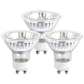 Miniatyrbillede 1 af 5: GU10 halogenlamper 35W dæmpbar, 220V GU10 halogen spotlight 2 pins, 400 LM, 2800K varm med (3 stk, hvid)