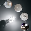 Miniatyrbilde 3 av 5: 10 stk G4 LED-pære, 6000K hvit, ikke-dimbar, utskiftbar hette