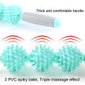 Miniatyrbillede 3 af 6: Muskelrulle Stick Treble Roller Massage til Ømme Muskler, Rygstivhed, Myofascial, Triggerpunkter Smerter, Ben Mælkesyre, Knudepunkter - 3 Pigge Ruller