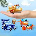 Pikkukuva 3 / 5: Super Wings Action Figures 2\" Mini Muuntavat Lentävät Robotti Jett Dizzy Dino Muuntumismalli Leikkikalut Lapsille Lahjoiksi Dizzy