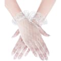 Kvinnors spets handskar bröllop blommig mesh elegant sommar bröllop handskar tebjudning opera