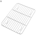Miniatyrbillede 2 af 5: Grill Multipurpose Fødevaregodkendt Varmebestandig Non-stick Tyk Stegt Kød Rustfrit Stål Udendørs BBQ Grillnet Madlavning 30cm B