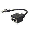 Miniatyrbilde 5 av 5: Adapterkabel Ethernet-splitter 1 til 2 kabel for Cat 7 LAN Ethernet-kontakt