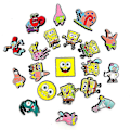 Miniatyrbilde 4 av 5: 20 stk. Svampebob Firkant-serien Figurer Strandsko Charms For Crocs Tresko Sandaler Dekorasjon Tilbehør Gaver