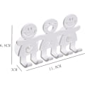 Miniatyrbild 3 av 7: 2 st söta tandborsthållare krokar badrum sugkopp tandborsthållare hushåll söt smiley ansikte tandborste sugkopp hållare krokar för badrum prylar