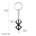 Miniatyrbillede 1 af 5: Berserk Anime Nøglering Guts Sværd Smykkesæt Nøglering Nøgleringe Nøgleringe til Mænd Kvinder Tilbehør Nøglering Vedhæng black keychain