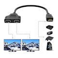 Miniatyrbillede 2 af 4: HDMI Splitter Adapter sort