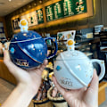 Miniatyrbilde 4 av 5: Søt Astronaut Kopp med Lokk og Skje, Kawaii Kopp Nyhet Kopp Kaffe, Te og Melk, Kopp Gave Mørkeblå 400ml