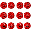 Miniatyrbilde 1 av 5: 12 stk Cheerleading Pom Poms for Barn, Metallisk Folie & Plast Ring Cheer Pom Poms for Gutter Large Red