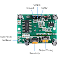 Miniatyrbilde 5 av 6: 5 stk HC-SR501 PIR Infrarød Sensor IR Menneskekroppsbevegelsesmodul for Arduino for Raspberry Pi (Grønn)