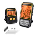 328ft Trådlös Kötttermometer för Grillning Rökare BBQ Ugn Digital Mat Köks Termometer med 4 Prober Timer Larm