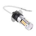 Miniatyrbild 3 av 5: 2 st H3 10W 30 SMD-4014 LED-dimlampor för bil, DC 12V Orange Light