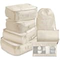 Packningskuber Rese Bagage Packningsorganisatörer Toalettväska Set (7 st)