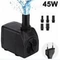 Justerbar 45W dränkbar pump – Max flödeshastighet 2500 l/h – Lyfthöjd 2,5 m – Ultratyst med 5 munstycken