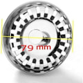 Miniatyrbillede 5 af 5: Køkkensi si filterlåg, diameter 79 mm, rustfrit stål