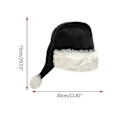Miniatyrbilde 2 av 5: 75cm Svart Plussj Lang Julehatt Julekostyme Pompom Julenissehatt