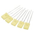 Miniatyrbilde 1 av 5: 2x5x7mm x LED-lyspære, 150 stk. Rektangulær lysdiode for elektronisk komponentindikator, gul