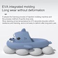Miniatyrbillede 2 af 5: Shark Slides Børn Voksen Kvinder Mænd Shark Slippers - Cloud Shark Slide Badesandaler Unisex Pude Hjemmesko, 100% Nye Purple 38-39