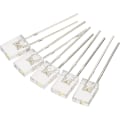 Miniatyrbilde 1 av 5: 2x5x7mm x LED-lyspære, 150 stk. Rektangulær lysdiode med klart lys for elektronisk komponentindikator, rød