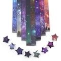 Miniatyrbilde 1 av 4: 540 ark Origami-stjernepapirremser DIY-gradient stjernehimmel 8 forskjellige stiler Dekorasjon Folding Paper for Arts Crafting Supplies, skoleundervisning (C)