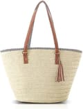 Dame Håndtasker Sommer Strandtasker Store Tote Tasker Stråtasker med Kvaster Dame Håndtasker til Rejser, Ferie og Shopping