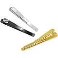 Miniatyrbillede 2 af 5: Moderne Mænds Metal Enkelt Slips Spænde Klips Klemme Nål (Sort)