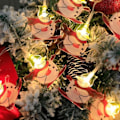 Miniatyrbillede 1 af 6: LED-lysstreng med julemotiv - Julemand, Snemand, Rendeer - Festlig atmosfære - Batteri & USB - Juletræspynt Q 3M 20led  battery