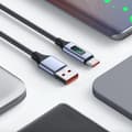 Miniatyrbillede 2 af 10: PD 20W USB til USB C-kabel, 3.0A hurtigopladningskabel USB C med LED-display, nylon Type C-kabel til bærbare telefoner
