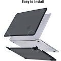 Miniatyrbilde 6 av 7: Etui kompatibel med Macbook Air 13 tommer M1 A2337 A2179 A1932, utgitt i 2021-2018 Frosted Black