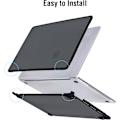 Miniatyrbillede 6 af 7: Etui kompatibel med Macbook Air 13 tommer M1 A2337 A2179 A1932, udgivet i 2021-2018 Frosted Black