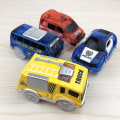 Pikkukuva 3 / 4: 4 kpl rata-autoa rata-leluauto hehkuva leluauto rata-auton lisävarusteet 5 vilkkuvalla LED-valolla