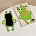 Miniatyrbilde 3 av 5: For iPhone Søt 3D tegneserie vridd munn frosk formet telefondeksel for iPhone 14 13 12 Pro Max myk silikon anti-fall TPU-deksel green For iphone 13Pro MAX
