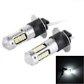 Miniatyrbilde 1 av 5: 2 stk H3 10W 30 SMD-4014 LED-tåkelys for bil, DC 12V White Light