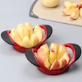 Miniatyrbillede 4 af 4: Æbleskræller og -deler - Æbledeler - Kile - Rustfri stålskærer til frugt - Grøntsager - Ergonomisk håndtag - Let greb - 8 skarpe blade & skiver