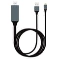 Lightning till HDMI-kabel för iPhone iPad Skärm TV HD-adapter USB-laddningskabel 2m