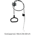 Miniatyrbild 2 av 3: Handtag Recliner Dragkabel Fjäder, Recliner Ersättningsdelar Soffa Pålitlig Släpp Dragkablar D-Ring Handtag(Svart/2 st)