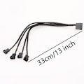 Pikkukuva 2 / 3: Cable Matters 2-pakkaus 4-napainen PWM-jakokaapeli 30 cm, 3 tietokoneen tuulettimen jakokaapeli, PC-tuulettimen jakokaapeli, 3 tuulettimen jakokaapeli 4 in 1