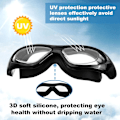 Miniatyrbild 4 av 6: HD Stora Ram Goggles Simning Vuxen Justerbar Simning Dykning Goggles Anti-Dimma Vattentät Simning Goggles Set