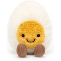 Miniatyrbilde 1 av 5: Jellycat Amuseables Kokt Egg Happy Plysjdyr, Liten 5,5 tommer | Mat Plysj | Morsom Gave