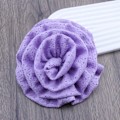 Miniatyrbillede 4 af 10: Stor blomst broche stof håndlavede brocher blue