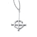 Miniatyrbillede 3 af 5: Silve Cross Ghost Bc Navnløs Ghoul Halskæde Vedhæng Grucifix Papa Emeritus Patch Kvinder Mænd Rustfrit