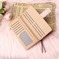 Miniatyrbillede 4 af 5: Pink Læder Lang Pung, Sød Dame Lang Pung Pung Dame Mode Lang Pung Dame Pung Clutch Etui Blad Vedhæng Mønt Lynlås Lang Pung