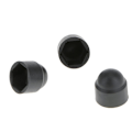 Pikkukuva 5 / 5: 22x10kpl M6 Musta Kupoli Pultti Mutteri Suojahatut Kansi Kuusikulmio Ruuvit M6x10mm