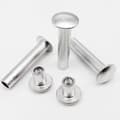 Nitar Aluminium Rund Platt Huvud Halvhålig Nit M3 50st M3 50pcs 20mm