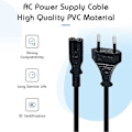 Miniatyrbilde 2 av 5: 1,5 m Strømkabel EU-plugg C7 Bipol 2 Kabel for PS5 / PS4 / PS3 / Xbox Series X / S - Svart - JA