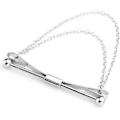 Miniatyrbilde 3 av 5: ak Herre Sølvfarget Metall Skjorte Slipsnål Kragenål Pin Stud Bar Klips Spenne Brosje Skjerf Klips Bar Kjede for Bryllup Forretninger